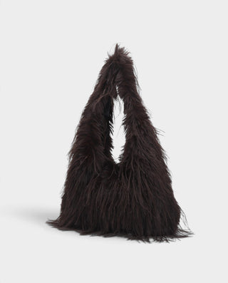 ARFINA Shaggy Faux Fur Long-Pile Tote Bag