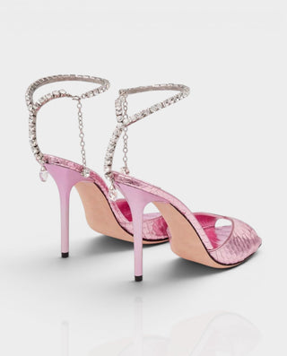Tacones de aguja con cordones de piel sintética KELLA