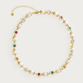 ERIKA Pearl & Gemstone Necklace