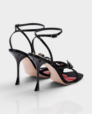 Tacones de aguja con cordones de piel sintética KELLA