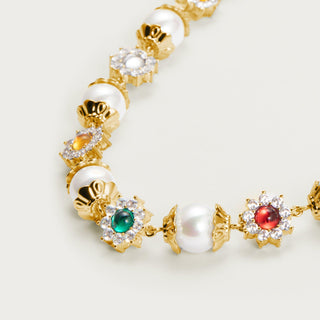 ERIKA Pearl & Gemstone Necklace