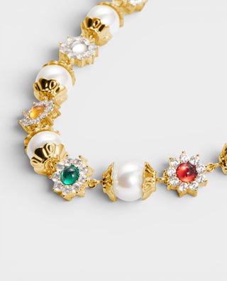 Collar de perlas y piedras preciosas ERIKA