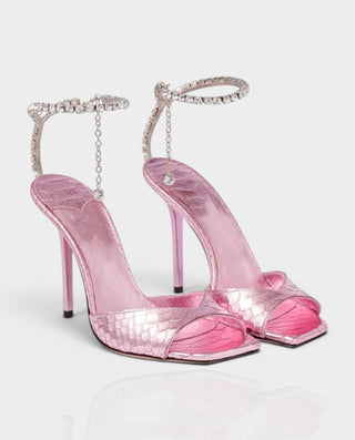 Tacones de aguja con cordones de piel sintética KELLA