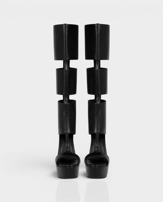 MARLITA Open Panel High Heel Stiletto Boots