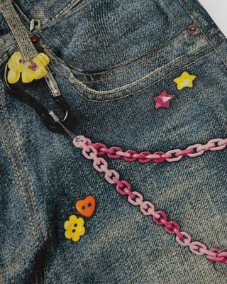 SAFFRON Candy Chain 3D Print Jeans