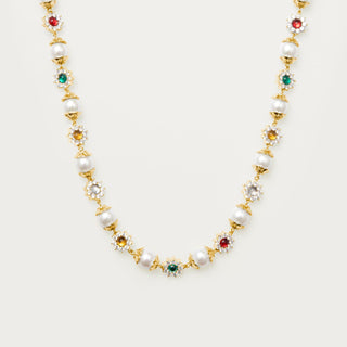 ERIKA Pearl & Gemstone Necklace