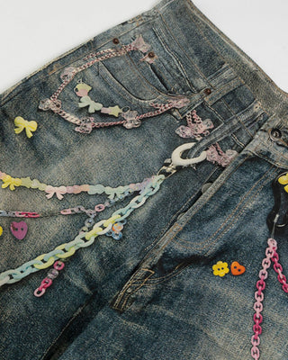 SAFFRON Candy Chain 3D Print Jeans