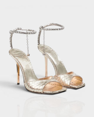Tacones de aguja con cordones de piel sintética KELLA