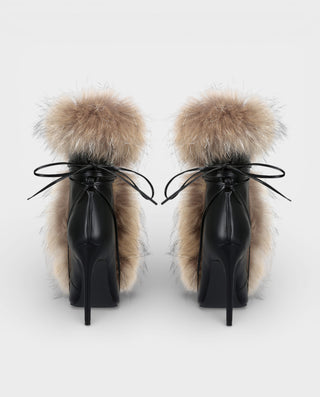 Tacones de aguja con cordones de piel sintética KELLA