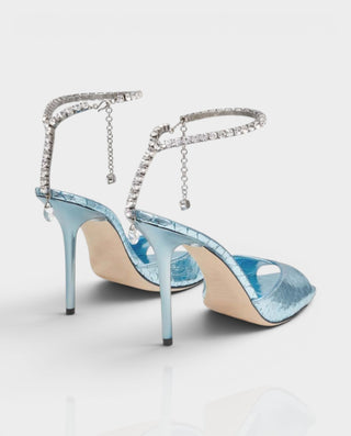 Tacones de aguja con cordones de piel sintética KELLA