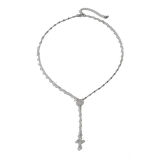 CLAUDIA Y Shape Cross Necklace