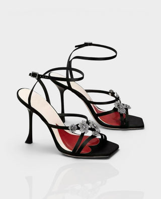 Tacones de aguja con cordones de piel sintética KELLA