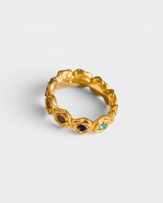 Anillo de oro y acero inoxidable MARCIA