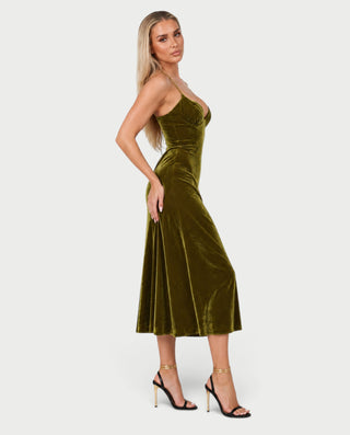 Vestido largo con aberturas JOVANA