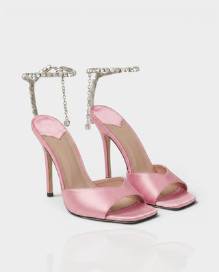 Tacones de aguja con cordones de piel sintética KELLA