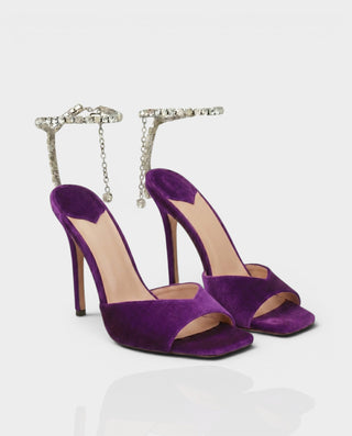 Tacones de aguja con cordones de piel sintética KELLA