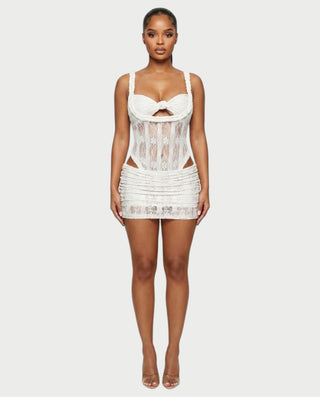 Vestido mini de vendaje AQUINO
