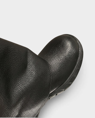 Botas de tacón de aguja hasta la rodilla de malla con cordones de ESCAS
