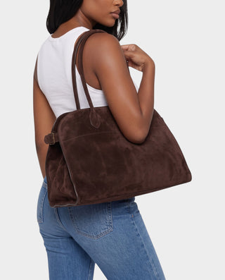 ROSALYN Oversized Suede Slouchy Shoulder Tote Bag