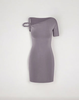 YOKO Stretch Twist Mini Dress