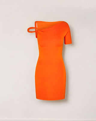 YOKO Stretch Twist Mini Dress