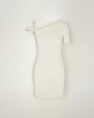 YOKO Stretch Twist Mini Dress