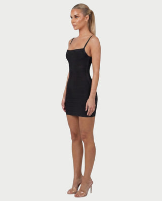 Vestido mini de vendaje AQUINO