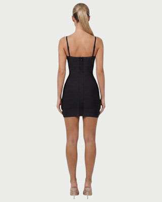 Vestido mini de vendaje AQUINO