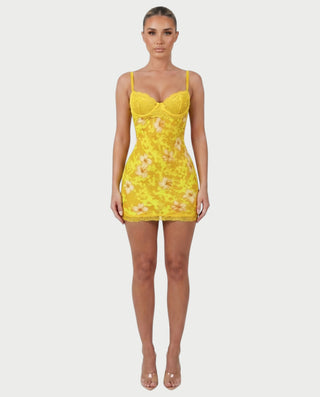 Vestido mini de vendaje AQUINO