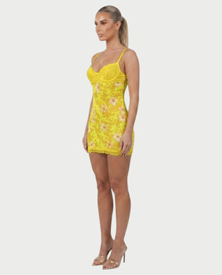 Vestido mini de vendaje AQUINO