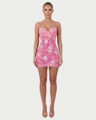 Vestido mini de vendaje AQUINO