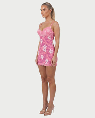Vestido mini de vendaje AQUINO