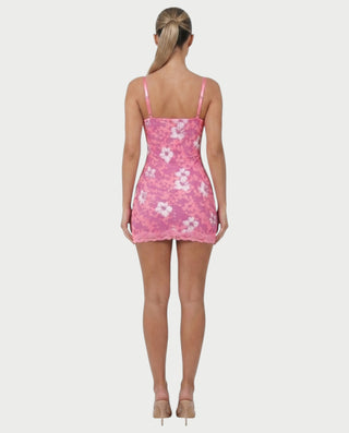 Vestido mini de vendaje AQUINO