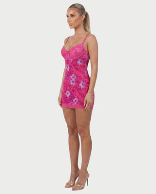 Vestido mini de vendaje AQUINO