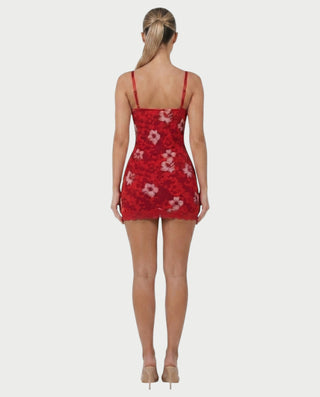 Vestido mini de vendaje AQUINO