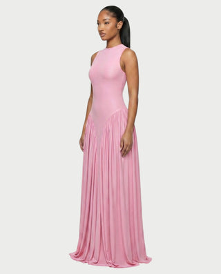 ELVANA Sleeveless Flow Draped Maxi Dress