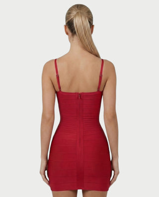 Vestido mini de vendaje AQUINO