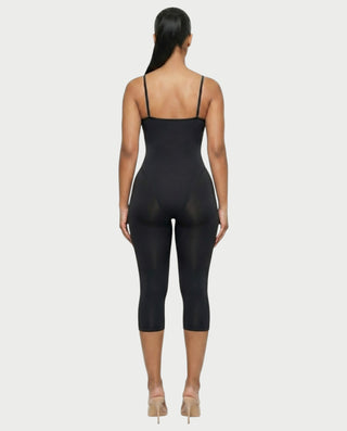 BLANCA Square Neck Capri Romper