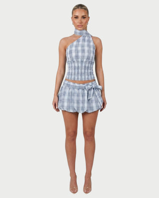 Vestido mini de vendaje AQUINO