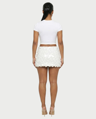 MARIMA Sequin Disc Embellished Mini Skirt