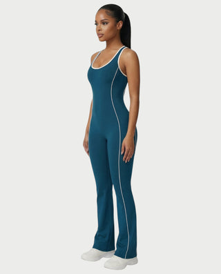 ZIRANA Open-Back Flared Jumpsuit
