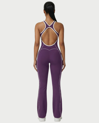 ZIRANA Open-Back Flared Jumpsuit