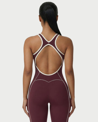 ZIRANA Open-Back Flared Jumpsuit