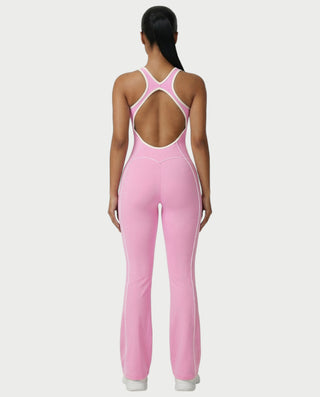 ZIRANA Open-Back Flared Jumpsuit