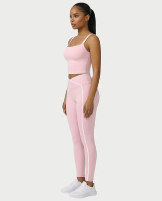 JINYA Padded Square-Neck Active Crop Top