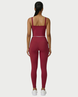 JINYA Padded Square-Neck Active Crop Top