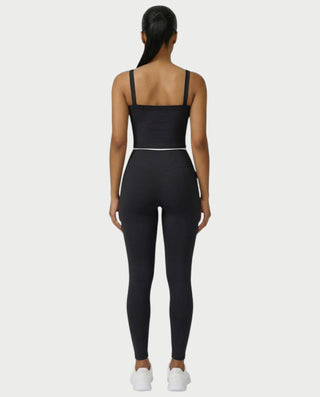 JINYA Padded Square-Neck Active Crop Top