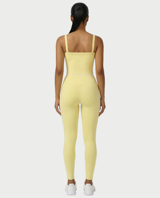 JINYA Padded Square-Neck Active Crop Top