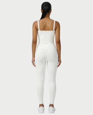 JINYA Padded Square-Neck Active Crop Top