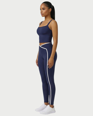 JINYA Padded Square-Neck Active Crop Top